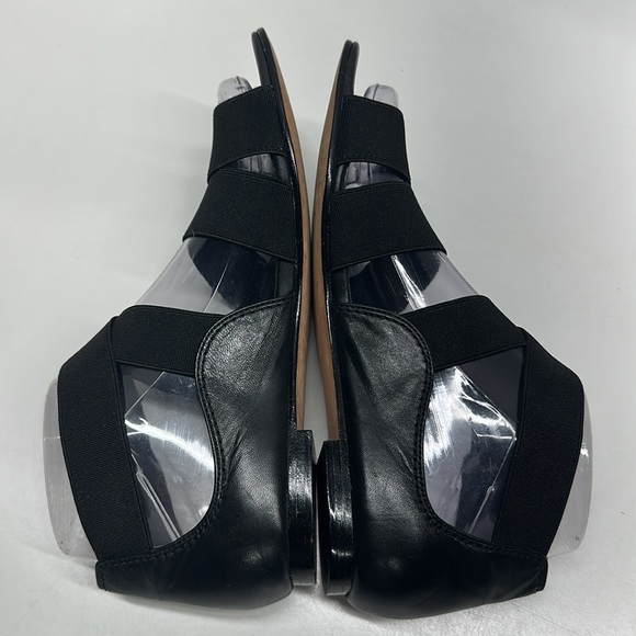 Stuart Weitzman Gladiator Sandals Shoes Strappy Elastic Leather Black Size 6 - Picture 6 of 9